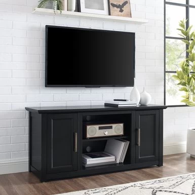 Camden 48-inch Low Profile Tv Stand - 47.75 W X 15.75 D X 22 H - Whitewash - Image 2