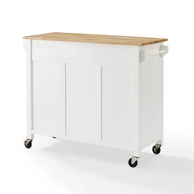 Laurel Kitchen Island/Cart - 18"x42"x32.63" - Portable - White - Wood - Image 11
