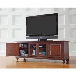 Cambridge Vintage Mahogany Finish 60-inch Low Profile TV Stand - Brown