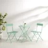 Karlee 3pc Indoor/Outdoor Metal Bistro Set - 23.5"d X 71.76"w X 32"h - Mint