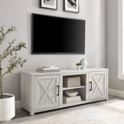 Gordon 58" Low Profile Tv Stand - 15.75"x58"x22" - Whitewash