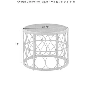 Juniper 2Pc Outdoor Wicker Conversation Set - 67"x54.5"x36" - 67"x54.5"x36" - Crme - Image 13