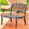 Sedona Cast Aluminum Club Chair In Charcoal Black Finish - Black