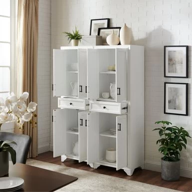 Tara 2-piece Pantry Set - 47.5"W X 15"D X 67.75"H - White - Image 5