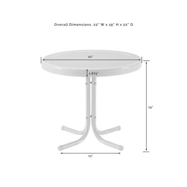 Griffith 3Pc Outdoor Metal Rocking Chair Set. - Key Lime Gloss - Image 10