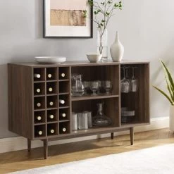 Liam Wine Storage Sideboard - 18'x47.75"x30.25" - Walnut