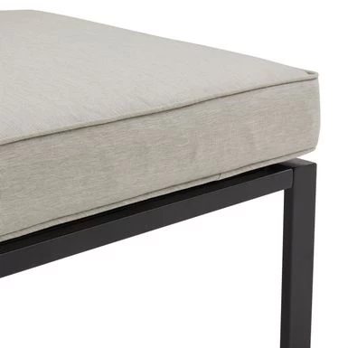 Clark Outdoor Metal Sectional Left Side Loveseat - Charcoal - Image 16