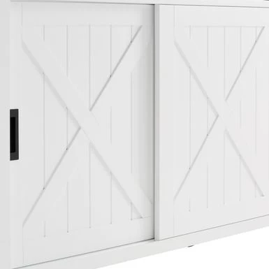 Laurel Kitchen Island/Cart - 18"x42"x32.63" - Portable - White - Wood - Image 18