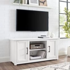 Camden 48-inch Low Profile Tv Stand - 47.75 W X 15.75 D X 22 H - Whitewash