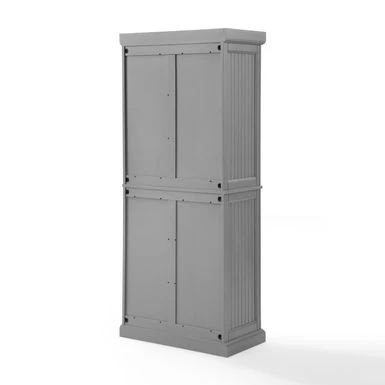 Crosley Seaside Grey Freestanding Kitchen Pantry Cupboard - 30 "W X16 "D X 72 "H - Gray - Image 11