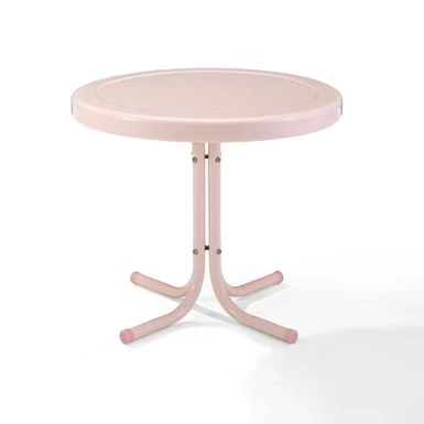 Retro Metal Side Table In Pink - Pink - Image 3