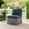 Bradenton Outdoor Wicker Sectional Center Chair - Navy