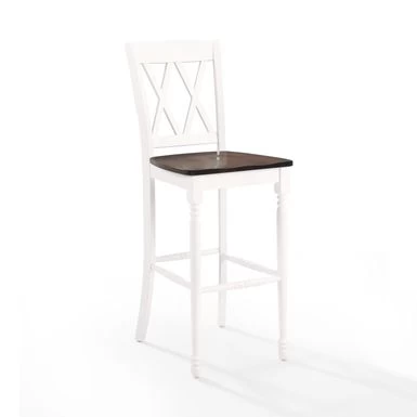 Shelby 2Pc Bar Stool Set - 18 "W X21.75 "D X 46.5 "H - Set Of 2 - White - Bar Height - Image 6