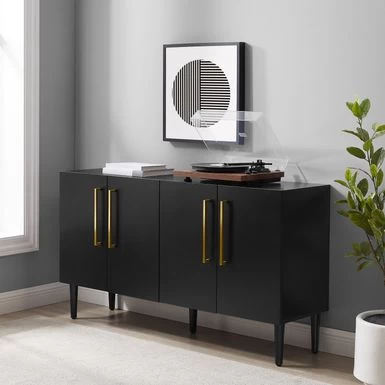 Everett Sideboard - 62"x19"x8" - Matte Black - Image 16