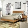 Landon Acorn-brown Mid-century Queen Platform Bed - Queen