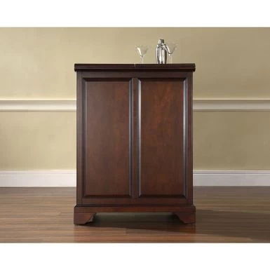 LaFayette Vintage Mahogany Wood Expandable Bar Cabinet - Wood - Mahogany - Image 2
