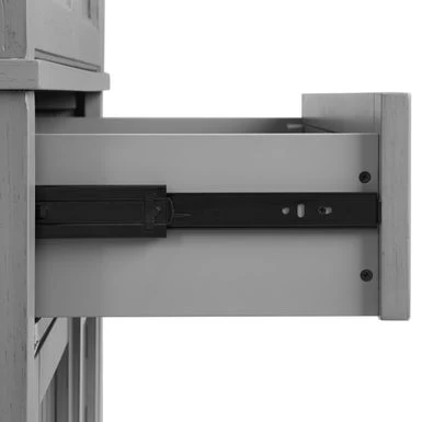 Crosley Seaside Grey Freestanding Kitchen Pantry Cupboard - 30 "W X16 "D X 72 "H - Gray - Image 15