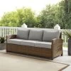 Bradenton Outdoor Wicker Sofa - 80.5 "W X 31.75 "D X 32.5 "H - 80.5 "W X 31.75 "D X 32.5 "H - Gray