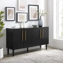 Everett Sideboard - 62"x19"x8" - Matte Black