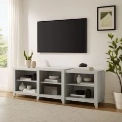 Ronin 69" Low Profile Tv Stand - Whitewash