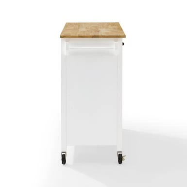 Laurel Kitchen Island/Cart - 18"x42"x32.63" - Portable - White - Wood - Image 12
