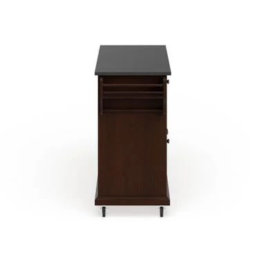 Full Size Solid Black Granite Top Kitchen Cart - N/A - Kitchen Cart - Wood - Brown - Image 6