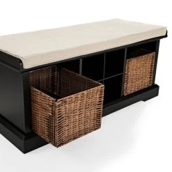 Brennan Entryway Storage Bench In Black