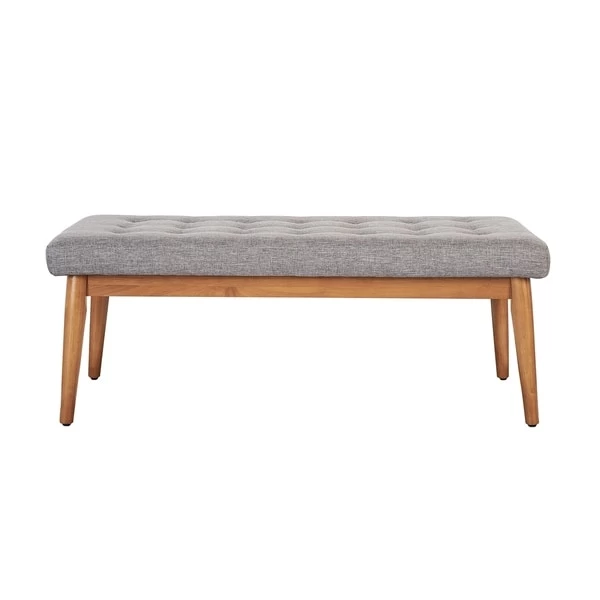 Landon Upholstered Bench In Acorn - 43.25 "W X 16 "D X 16.88 "H