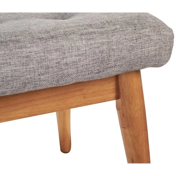Landon Upholstered Bench In Acorn - 43.25 "W X 16 "D X 16.88 "H - Image 5