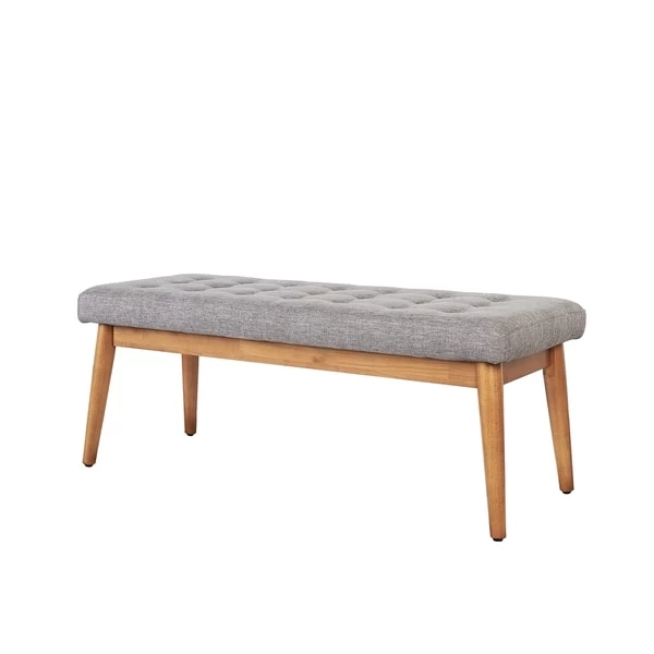 Landon Upholstered Bench In Acorn - 43.25 "W X 16 "D X 16.88 "H - Image 7