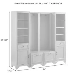 Tara 4Pc Entryway Set - 72 W X 16.5 D X 67.63 H