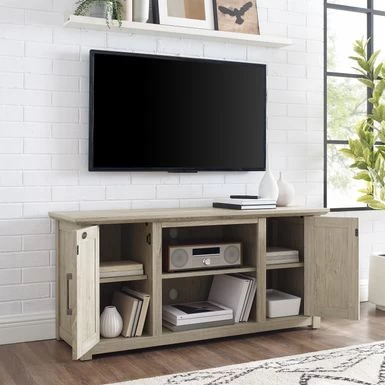 Camden 48-inch Low Profile Tv Stand - 47.75 W X 15.75 D X 22 H - Whitewash - Image 18