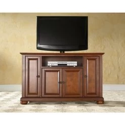 Alexandria Cherry Finish Wood 48-inch TV Stand - Brown