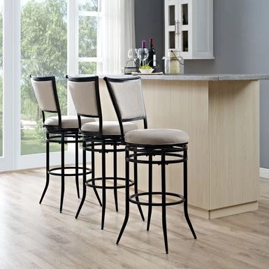 Rachel Bar Stool - 18.25 "W X 20.5 "D X 44.5 "H - Single - Beige - Bar Height