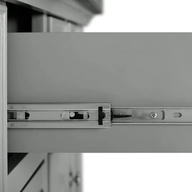 Julia Stainless Steel Top Island W/X-Back Stools - 50 "W X60 "D X41 "H - With Seating - Gray - Stainless Steel - Image 9