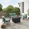 Kaplan 4Pc Outdoor Conversation Set W/Fire Table - Mist