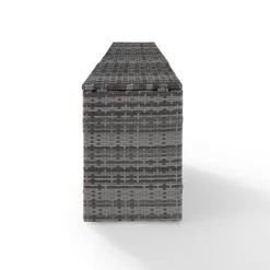 Catalina Wicker Arm Table - Grey