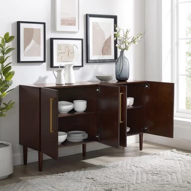 Everett Sideboard - 62"x19"x8" - Matte Black - Image 4