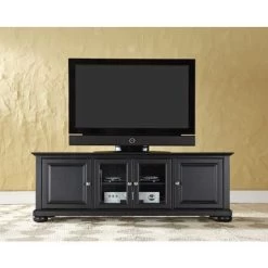 Alexandria 60" Low Profile TV Stand In Black Finish - Black