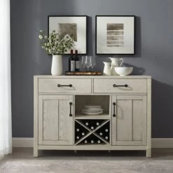 Roots Whitewash Sideboard - Whitewash